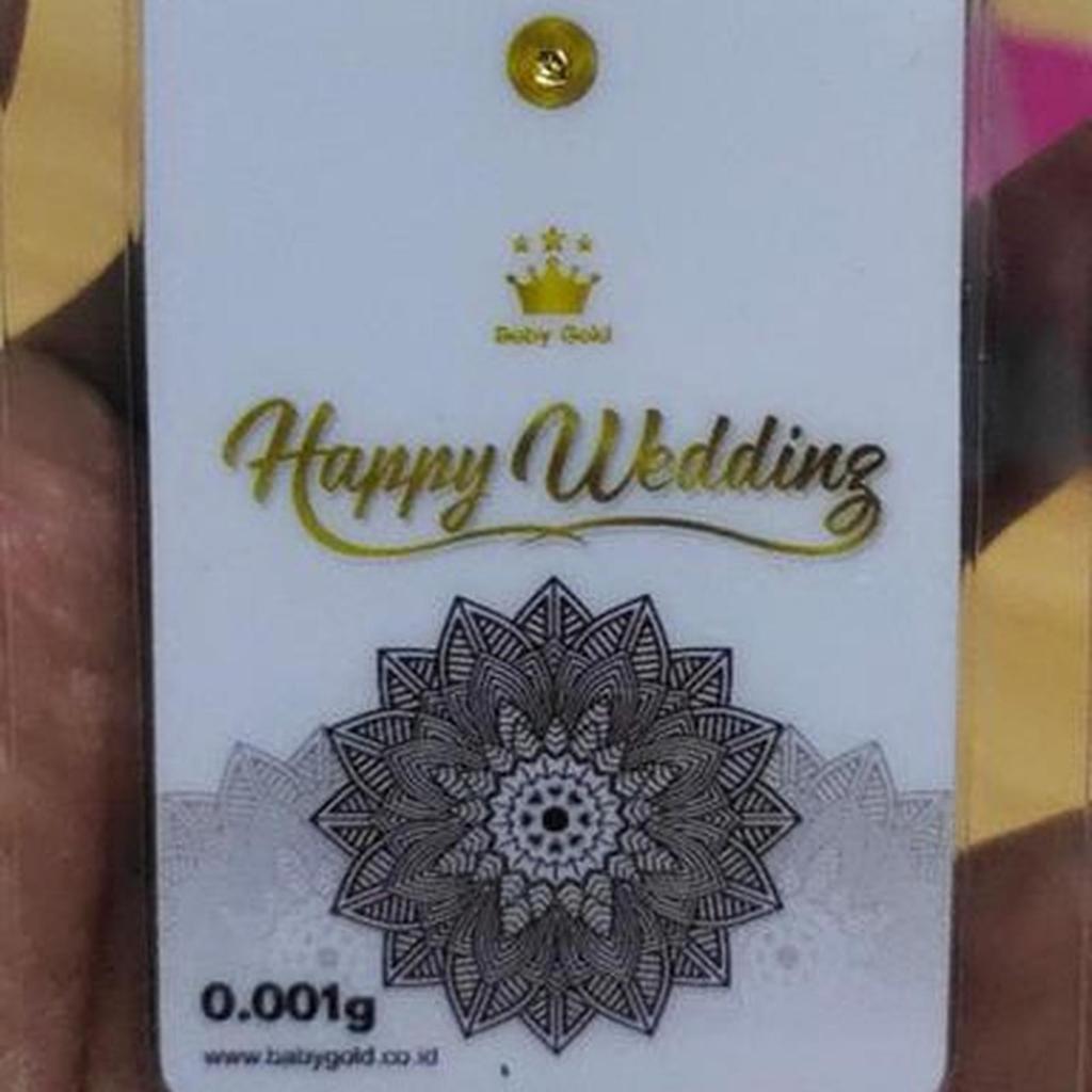 Logam Mulia Emas 0,001 Gram Happy Wedding