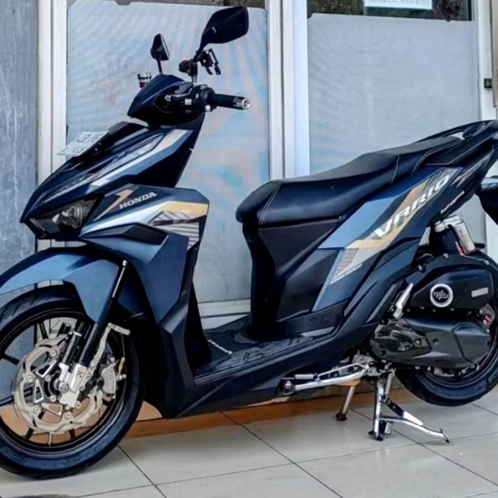 Striping Lis sticker standar ORI honda vario 125 2022 2023 biru doff Striping vario new 125