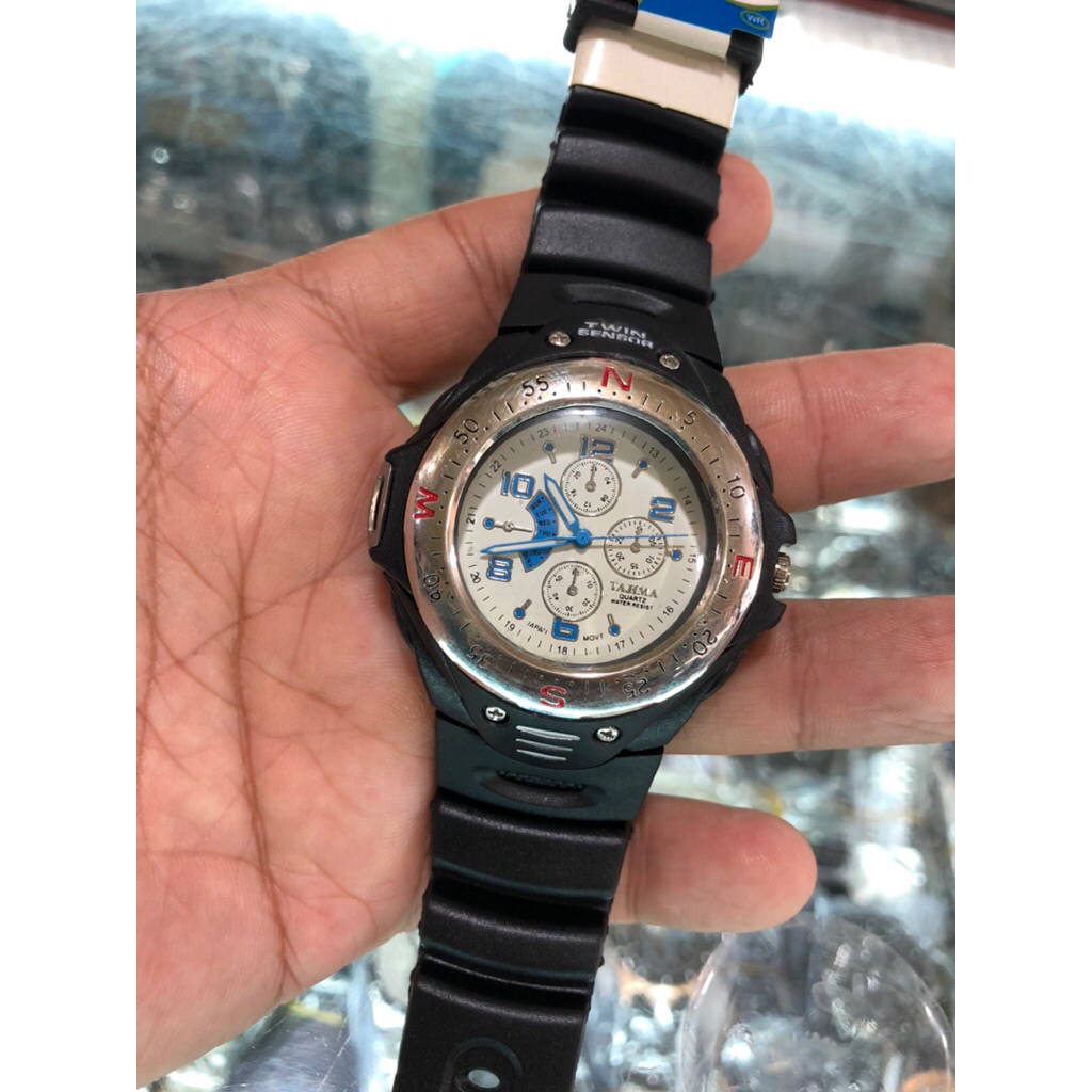 jam tangan pria tajima quartz water resist