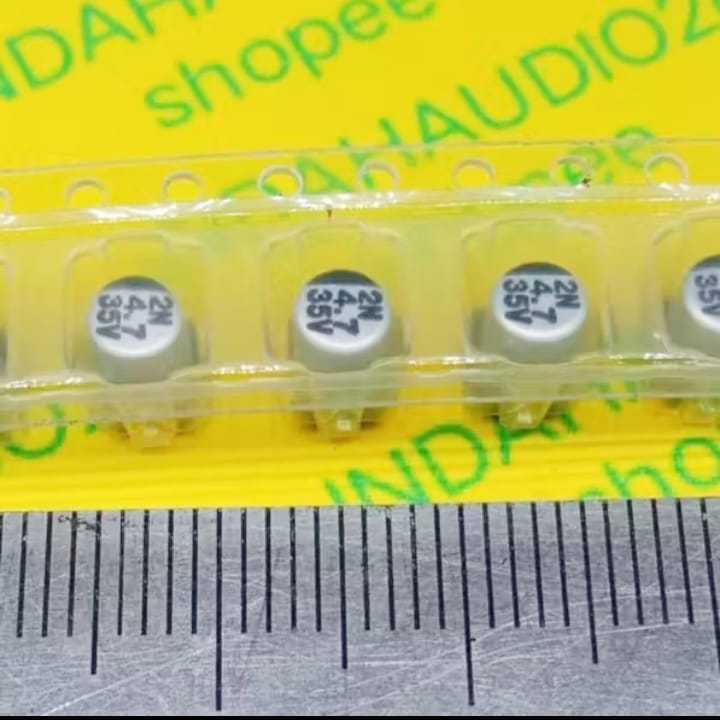 ELNA d4x5.5mm 4.7uf V 35v elko smd kapasitor elco solid capacitor 4,7uf