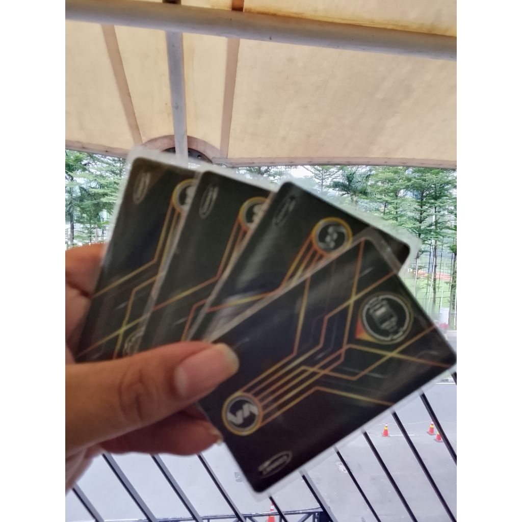 Kartu klasik KRL KMT hitam saldo 5rb