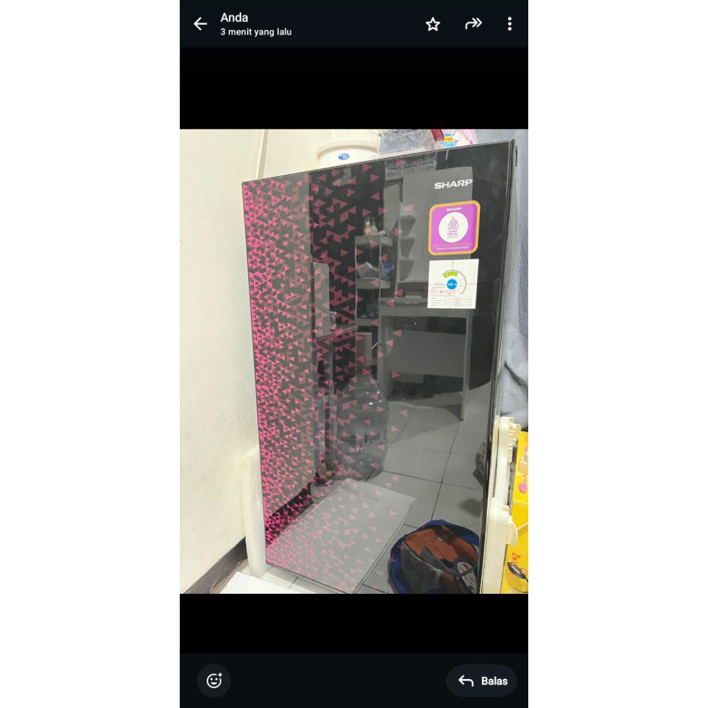 SECOND KULKAS 1 PINTU SHARP SJX 165 MG