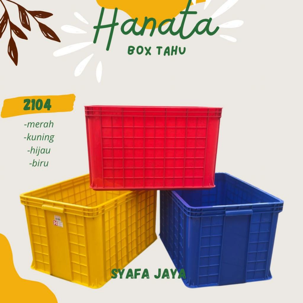 HANATA - Box Tahu Hanata 2104 Container Box Industri / Box Industri Serbaguna /Box Rapat Hanata/ Kra