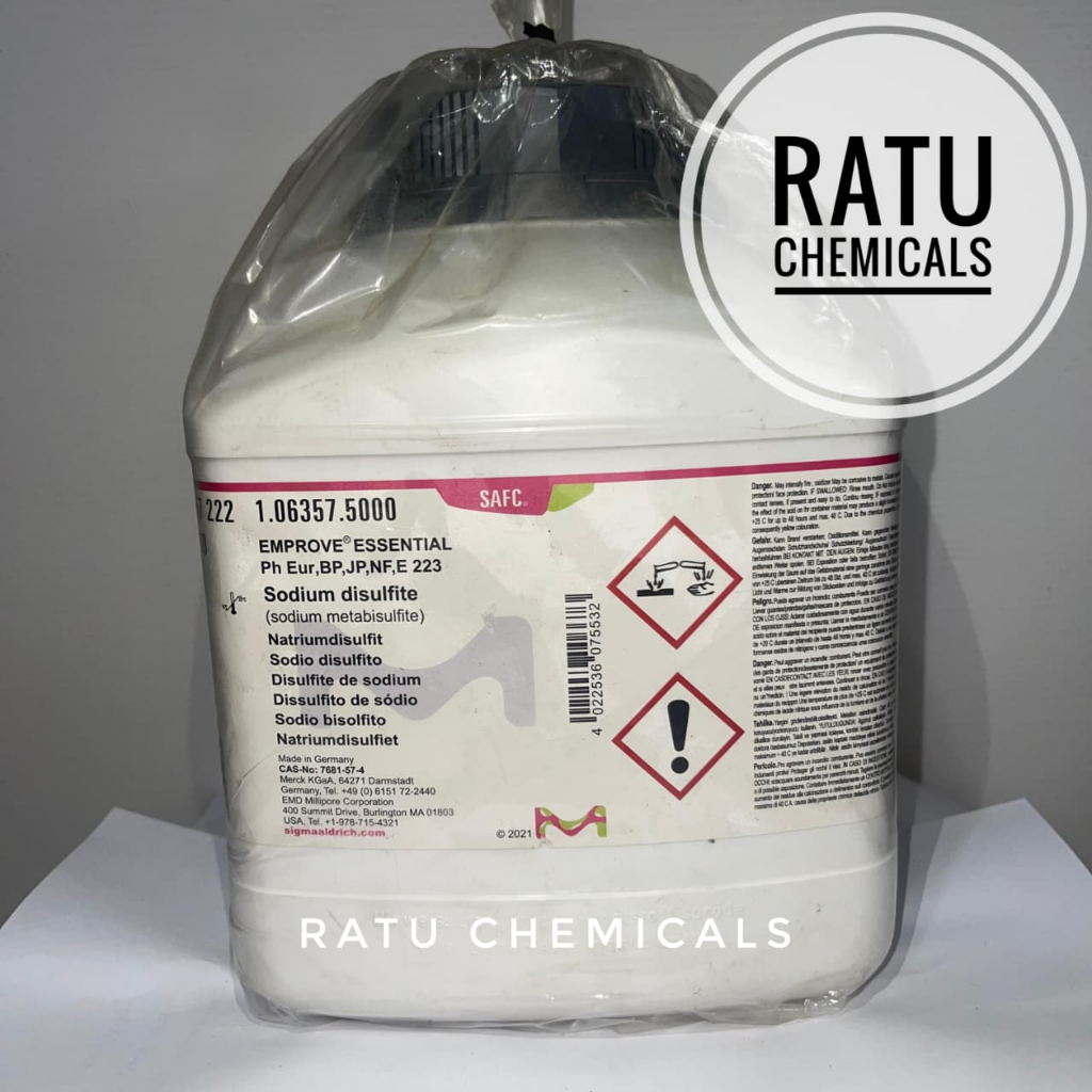 SODIUM DISULFITE (SODIUM METABISULFITE) 5KG MERCK 106357 / Na2S2O5