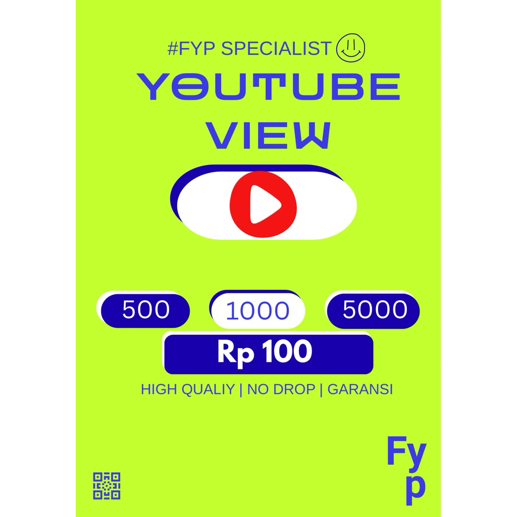 View Youtube Bergaransi Proses Cepat Termurah