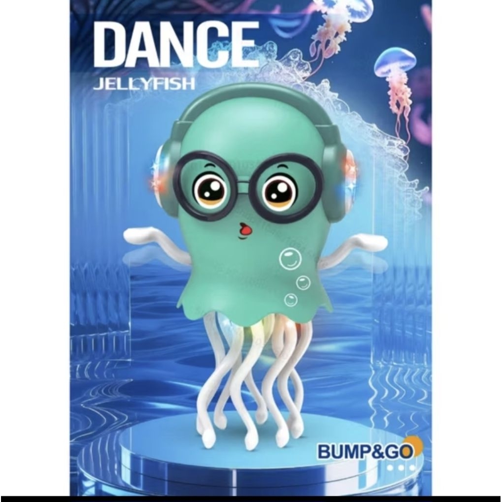 Mainan Gurita Menari Mainan Octopus Elektrik Induction JellyFish Menari Ajaib Lucu Baru Mainan Vira.