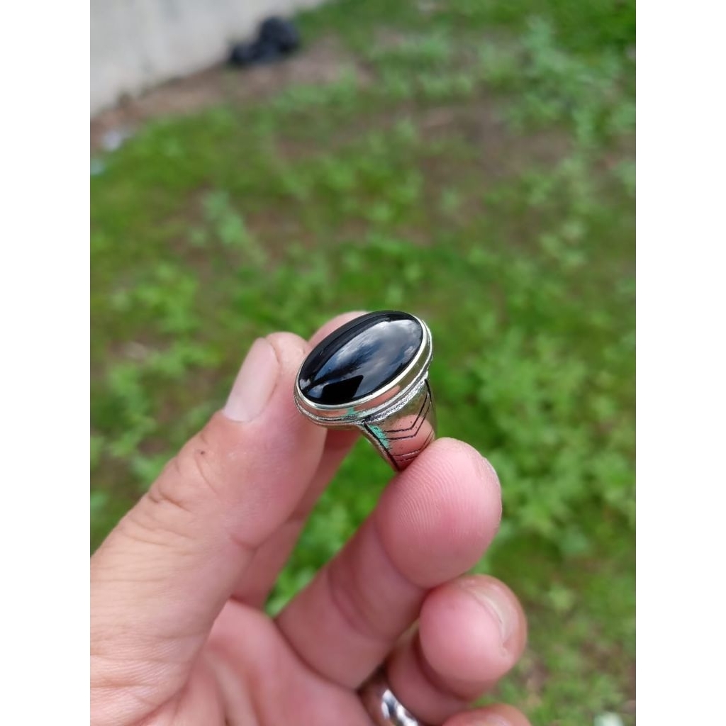 Batu akik yaman wulung Asli original( Real pict)