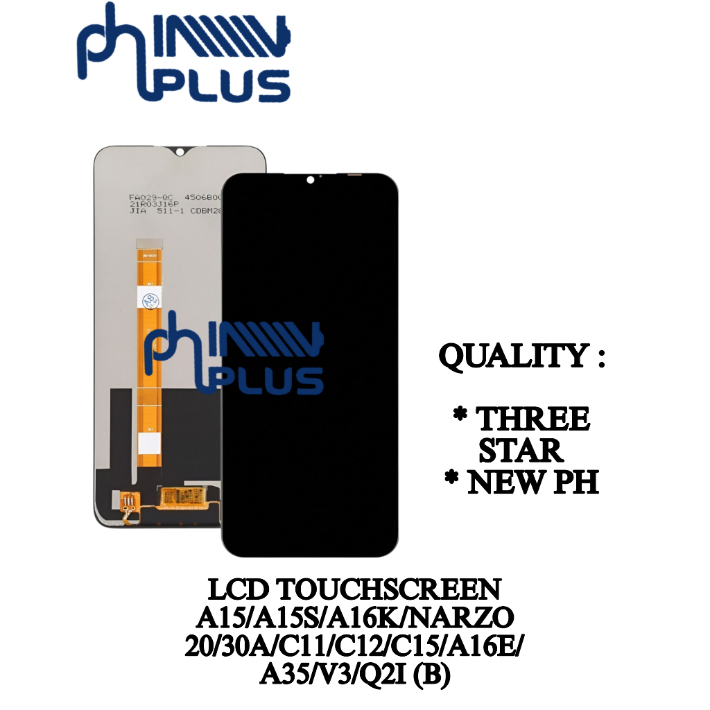 PH PLUS _ SBY Lcd Touchscreen A15 / a15s / A16k / Narzo 20 / 30 / C11 / C12 / C15 / A16e / A35 / V3 