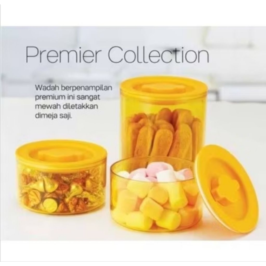 Toples premier collection kuning 2 Liter Tupperware