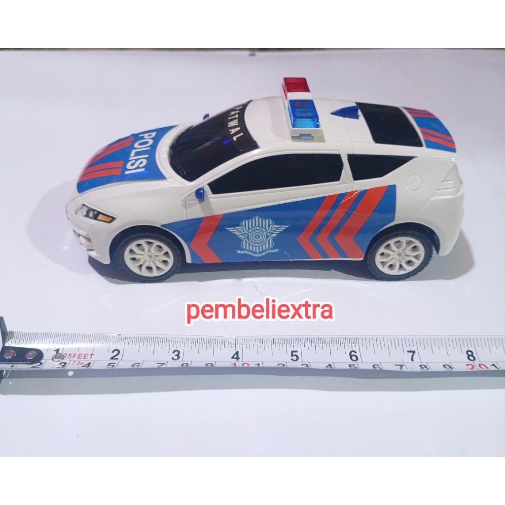 mainan termurah mobil polisi hitam putih internasional