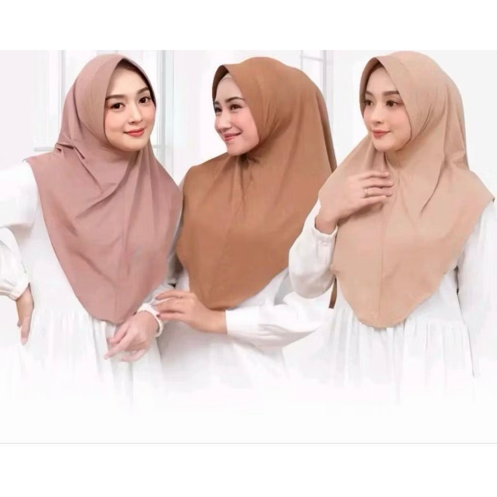 Hijab Instant Pet Size M / Hijab Instant Bergo Pet Tebal Premium