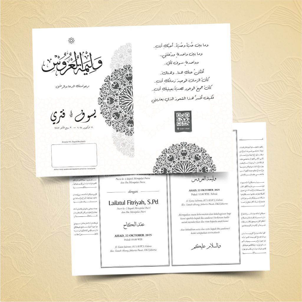 Undangan Pernikahan Santri - Undangan kitab kuning - Undangan Estetik