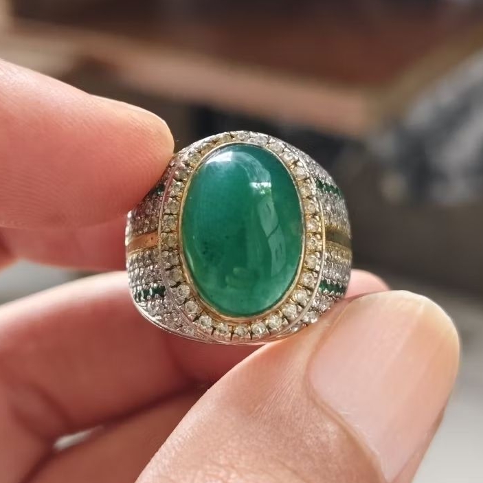Natural Bacan Gulau Selasih Hijau Botol Serat Halus Ajiib Sudah Ngair Batu Mulus No Minus