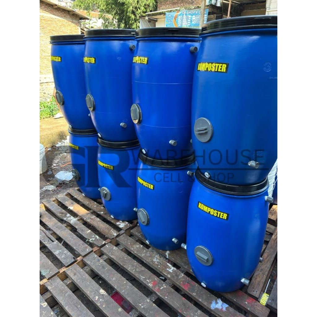 Komposter 60, 120, 150, 200 liter alat pengolahan sampah organik kompos rumahan