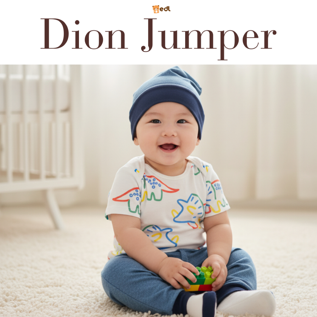 EDL Baby - Jumper Set Bayi Newborn Laki-laki usia 0-12 bulan / Dion Jumper