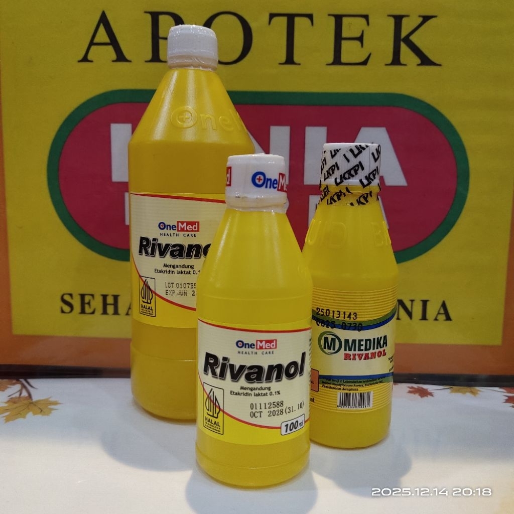 Rivanol Antiseptik Pembersih Luka kompres obat kuning