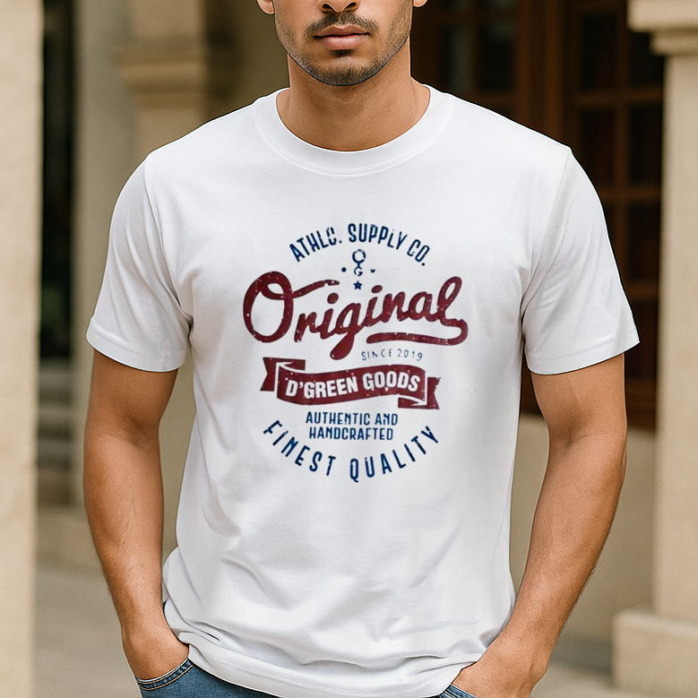 Kaos Distro Pria Premium Tebal Greenlight Original / Kaos Distro Pria Premium Tebal Original Putih P