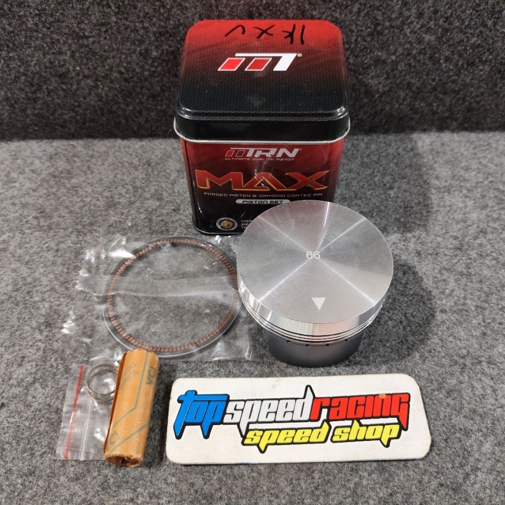 PISTON KIT MITRON SEHER FORGET UKURAN 66mm PEN 14 MENTAH ORIGINAL MITRON