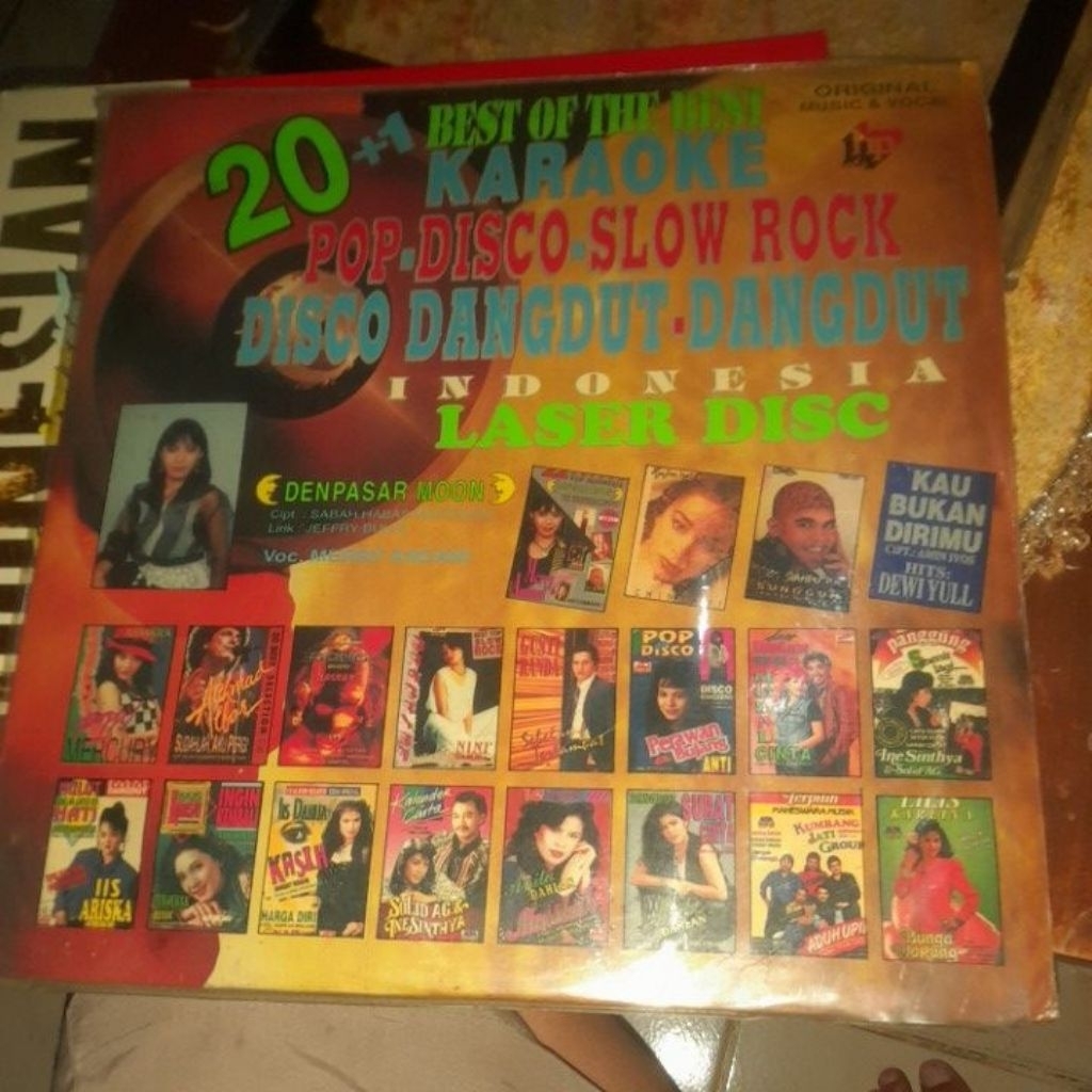 laserdisk 20+1 best of the best karaoke pop,disco,slow rock,disco dangdut dangdut (LAD75)