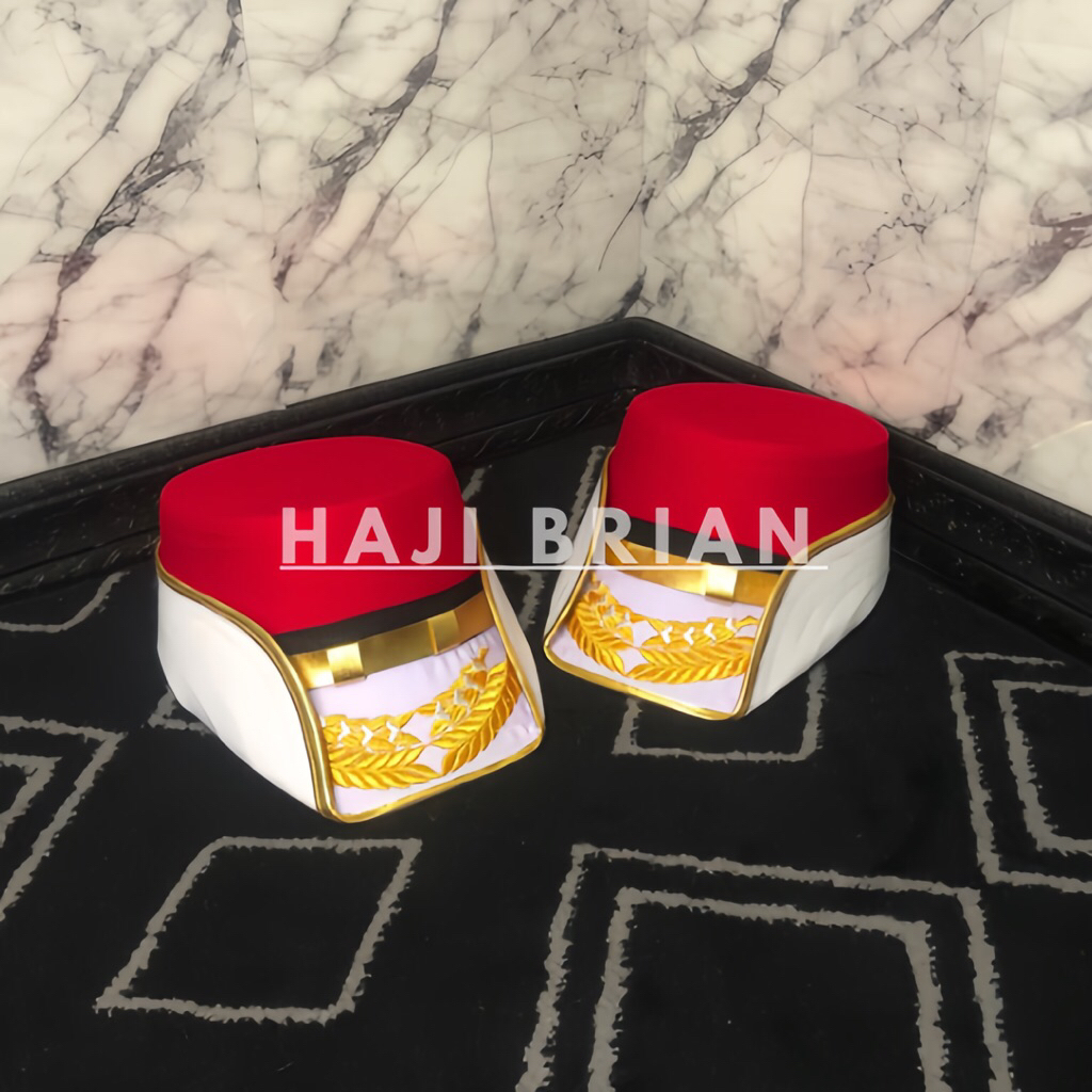 Kowad Merah Putih Topi Paskibra & Marching Band Perempuan Berkualitas