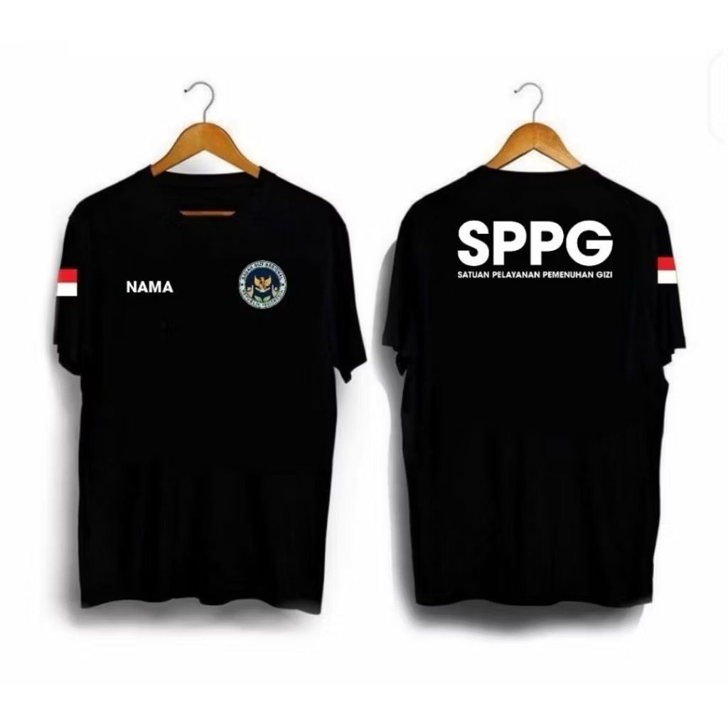 Kaos Sppg Satuan Pelayanan Pemenuhan Gizi//Kaos Seragam Mbg