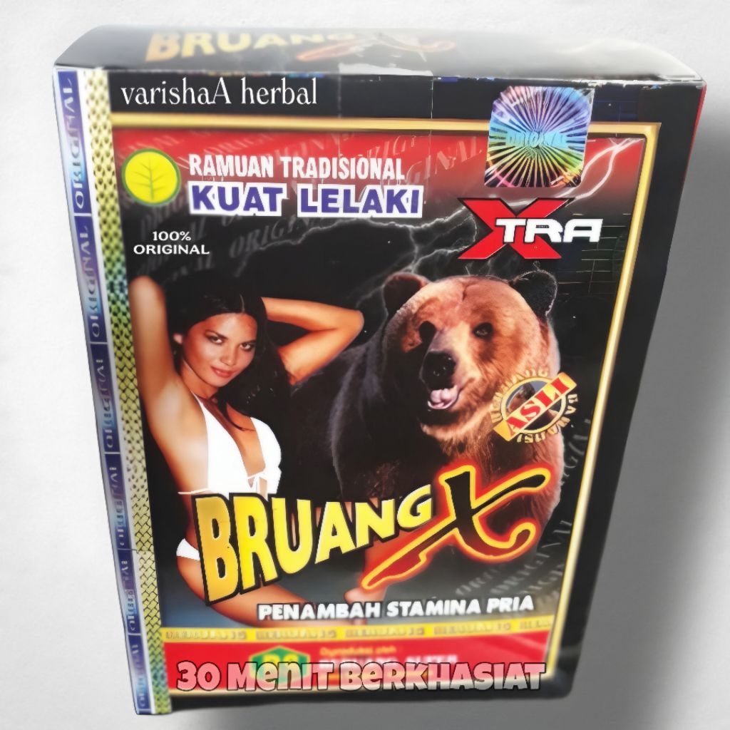 BeruangX Hitam Serbuk isi 10 sachet