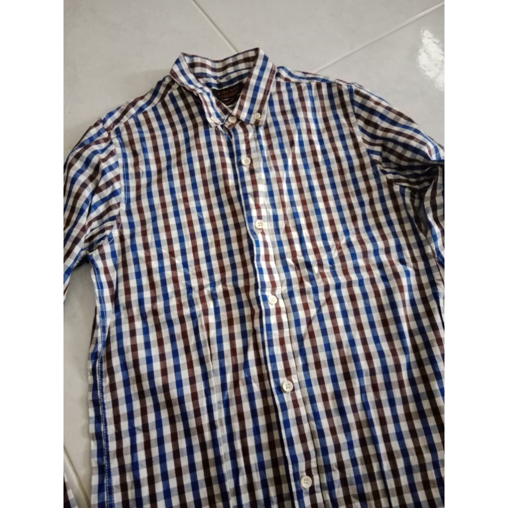 Kemeja asli ZARA MAN SLIM FIT PRELOVED