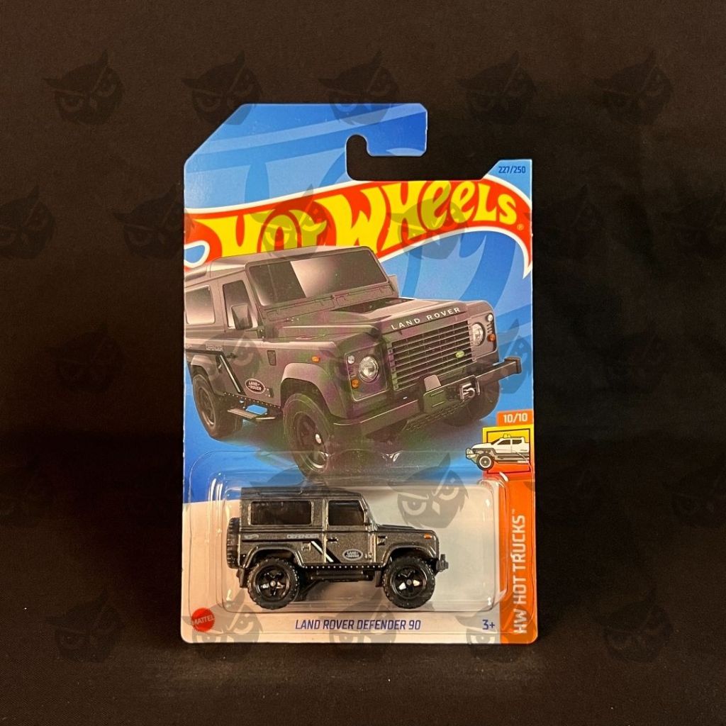 Hot Wheels Mainline Land Rover Defender 90 Abu-abu – Diecast 1:64 Koleksi & Custom