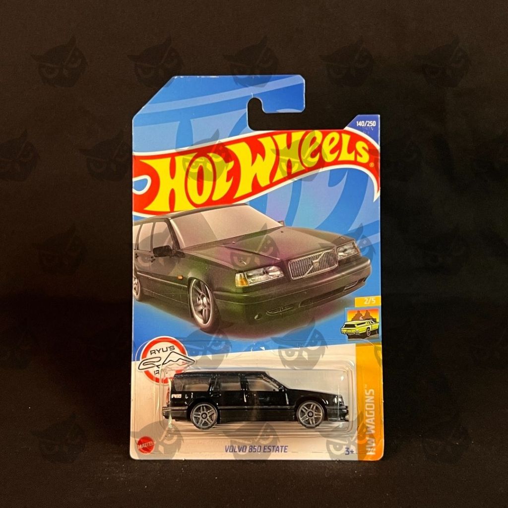 Hot Wheels Mainline Volvo 850 Estate Hitam – Diecast 1:64 Koleksi & Custom