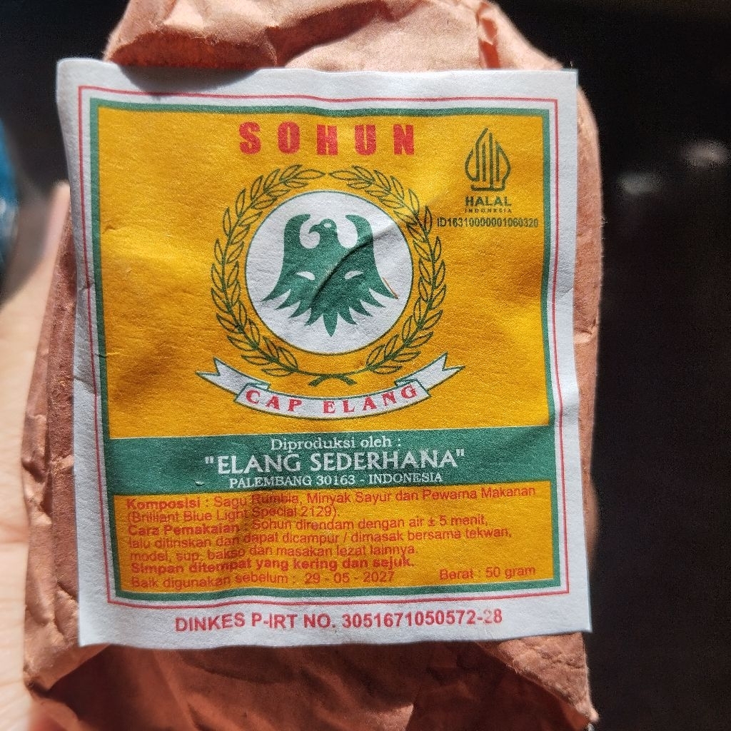 soun sohun Palembang cap elang sohun tekwan