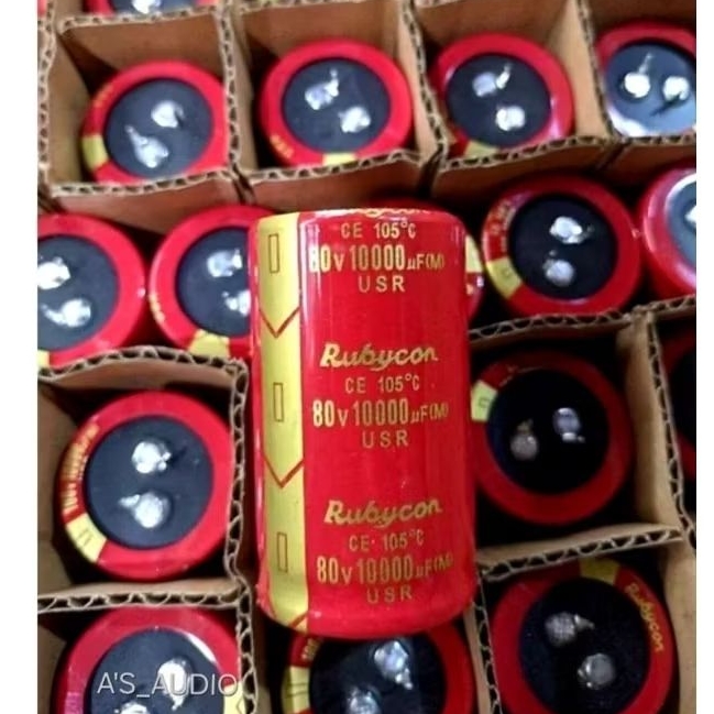 ELCO RUBYCON 80V 10000uf USR ELCO RUBYCON MERAH USR ORIGINAL JAPAN