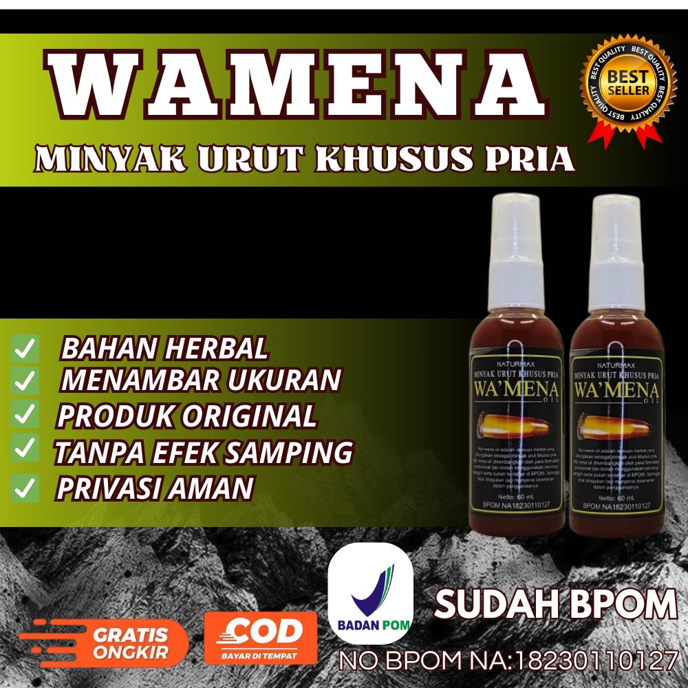 MINYAK WAMENA MINYAK URUT KHUSUS PRIA 100% ORIGINAL SUDAH BPOM