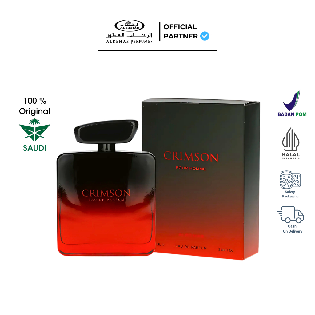 [ORIGINAL] Al Rehab Parfum CRIMSON Spray 100ml original AL REHAB PERFUMES | BPOM & ORIGINAL