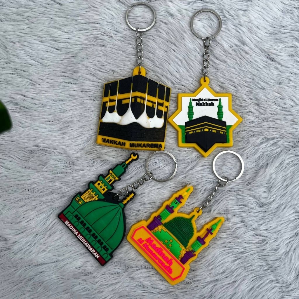 Ganci Karet Rubber | Gantungan Kunci Oleh-Oleh Haji Umroh | Ganci Karet | Gantungan Kunci Mekah Unta