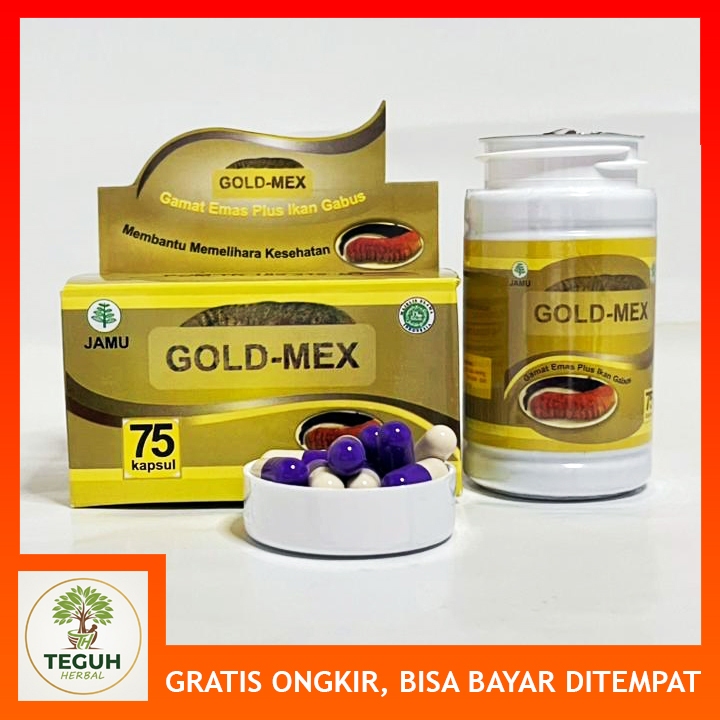 Gamat Emas Kapsul Tripang Gold 75 Kpsl Original