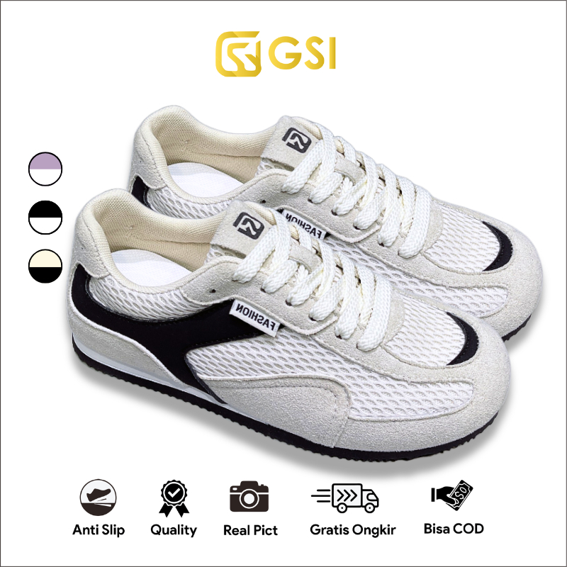 GSI Omella 1375 Sepatu Sneakers Wanita Casual Sport Olahraga Running Cewek SIZE "37-41"