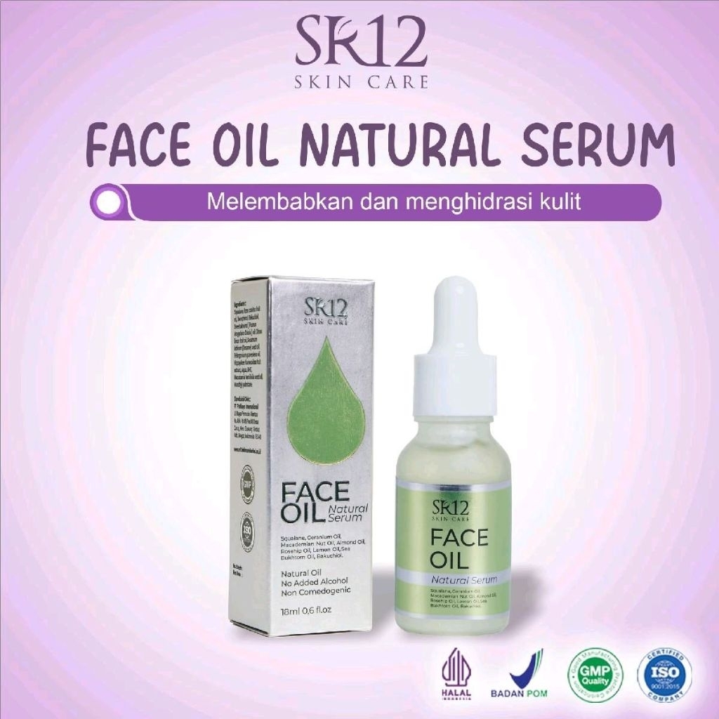 Face Oil Serum sr12 – Glowing & Moisturizing Face Oil Serum Natural – Perawatan Kulit Kering & Sensi