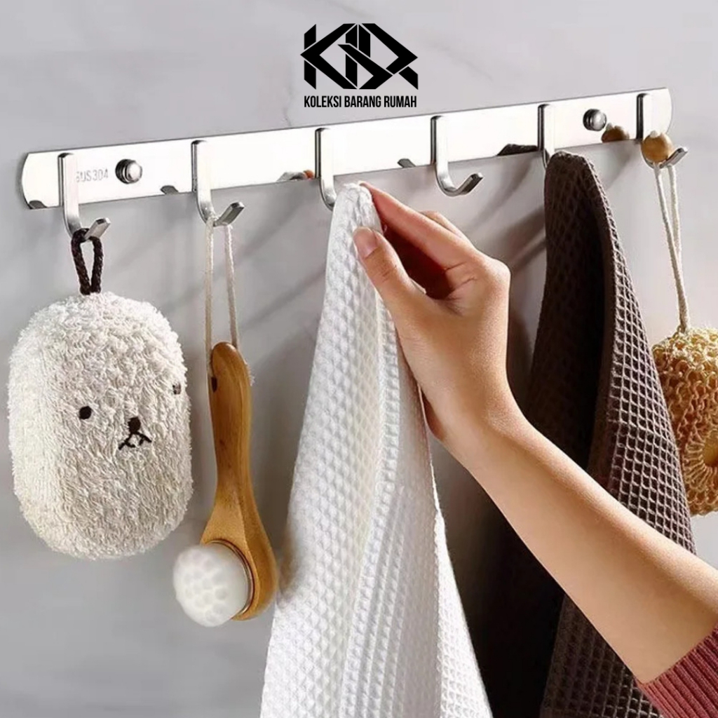 KBR Kapstok Stainless Steel Anti Karat / Gantungan Baju Hook Kait Kamar Mandi R1294