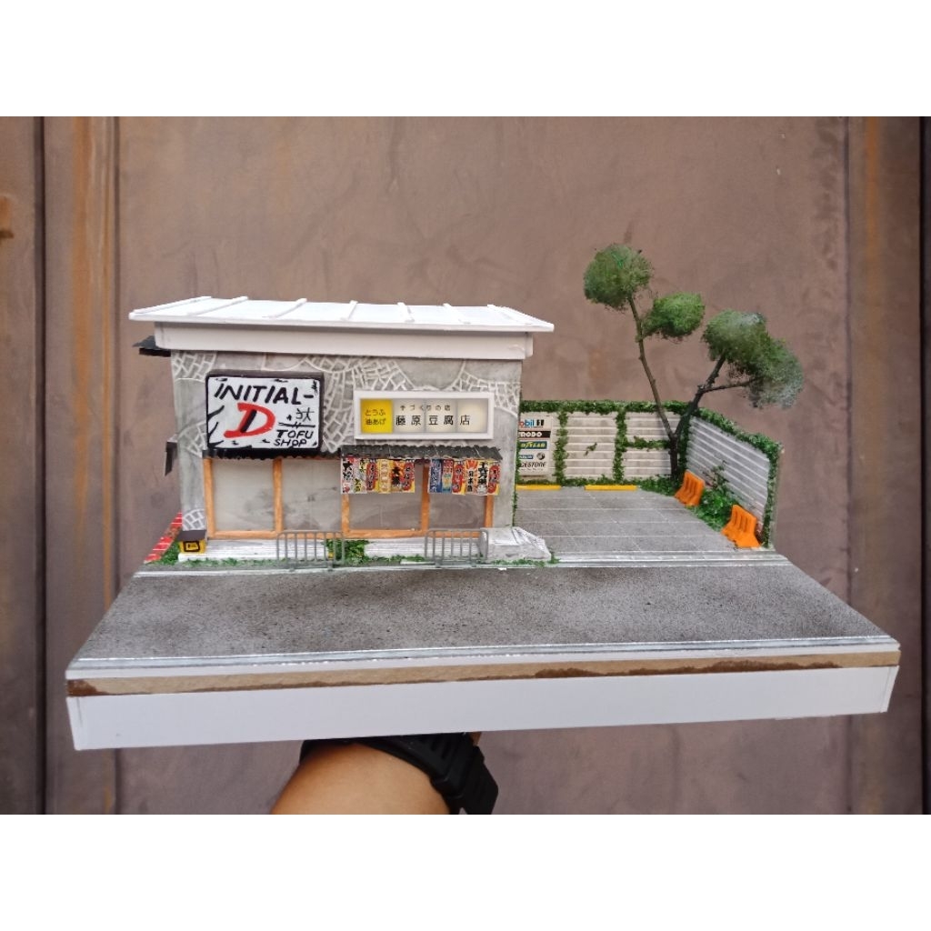 Diorama Hot Wheels Initial D Mini GT Pop Race Miniscale