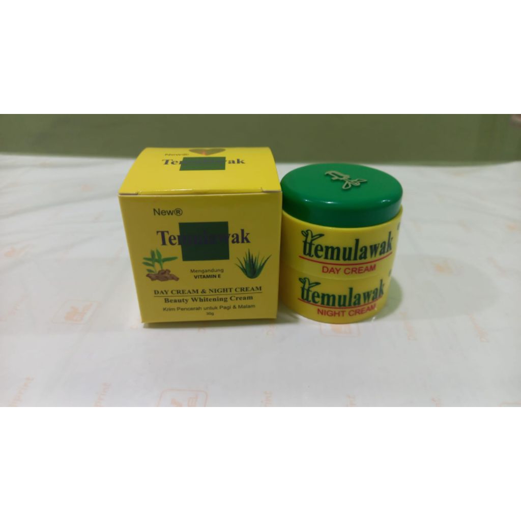 Cream Temulawak Susun 2in1 Siang Dan malam New Bpom