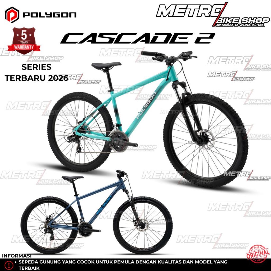 Polygon Cascade 2 Sepeda gunung / MTB Polygon Cascade 2 sepeda MTB 27.5 warna terbaru