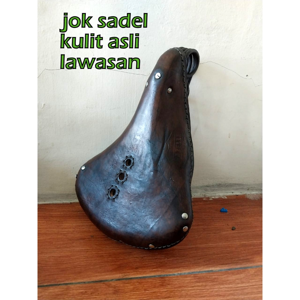 SADEL GELUNG ONTHEL JOK SEPEDA ONTHEL LAWASAN KULIT ASLI KUAT BERKARAKTER
