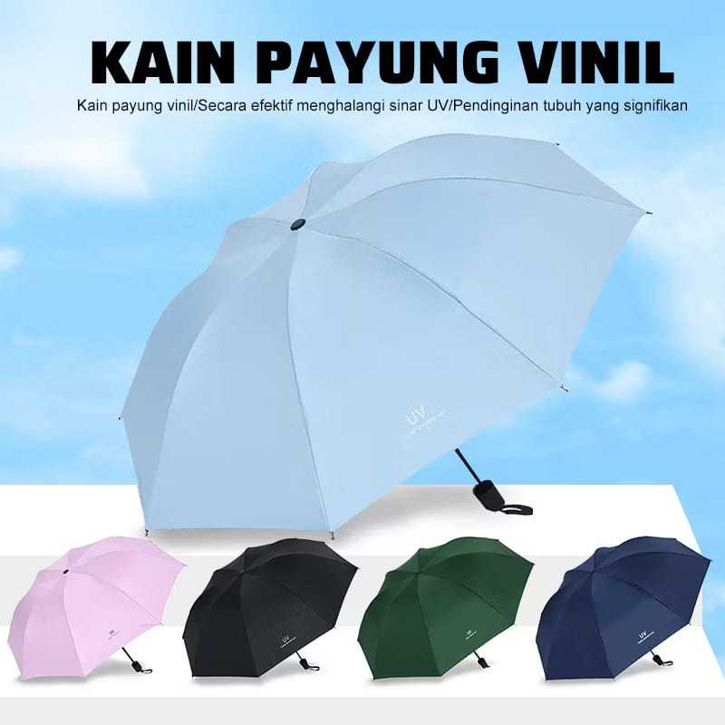 Payung Lipat Anti UV Tahan Angin Praktis
