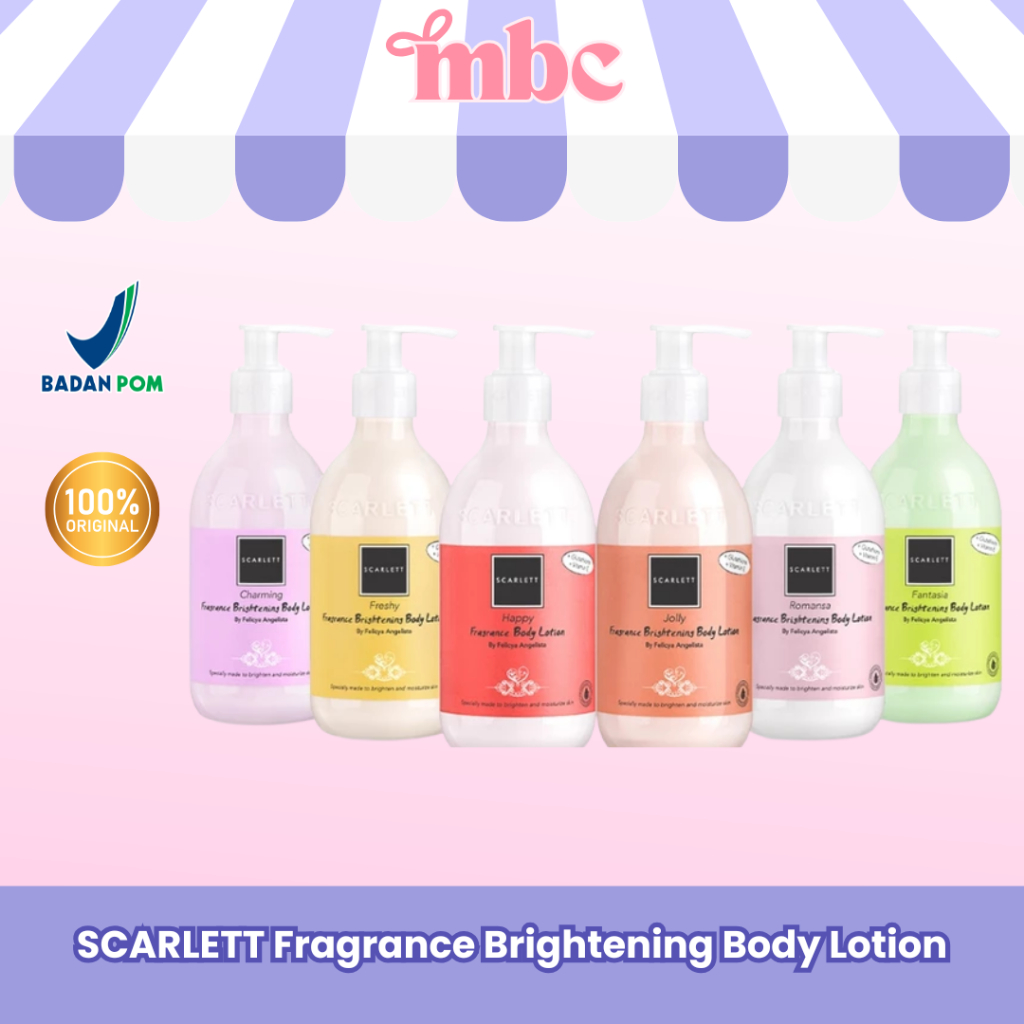 MBC Official - SCARLETT Fragrance Brightening Body Lotion Bright Mood Booster +4 Essential Oils Solu
