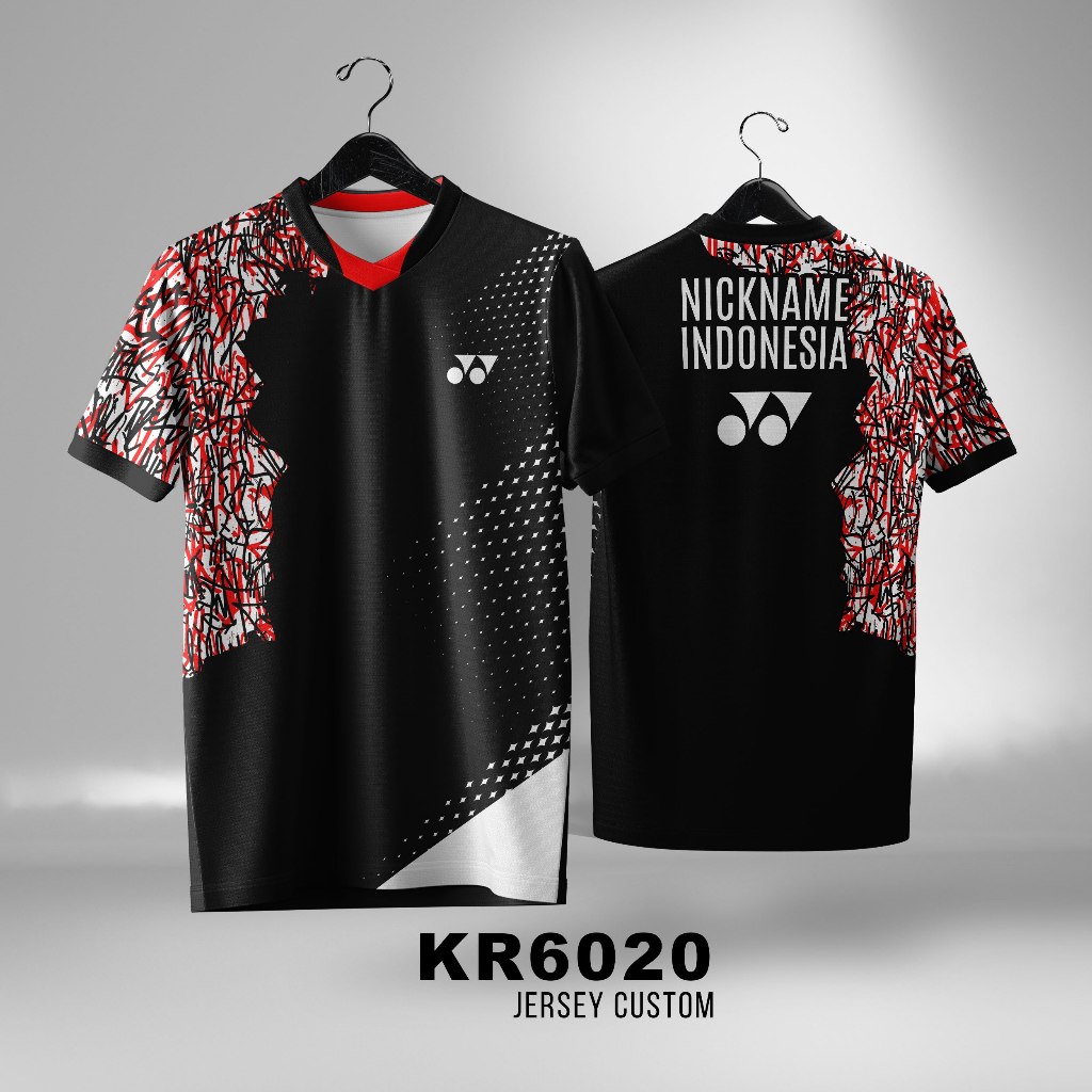 Jersey Badminton Bulutangkis Yonex Custom Nama Unisex