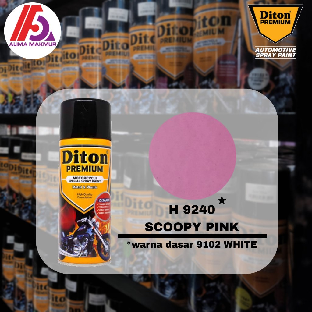 Diton Premium H 9240 Scoopy Pink 400cc / Pilok Diton Premium Sccopy Pink / Pilok Warna Pink