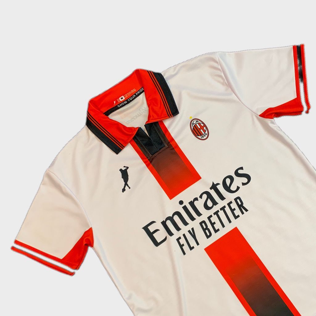 jersey rabona vintage fantasi AC MILAN AWAY/jersey fantasi AC MILAN BARU/jersey retro/jersey vintage