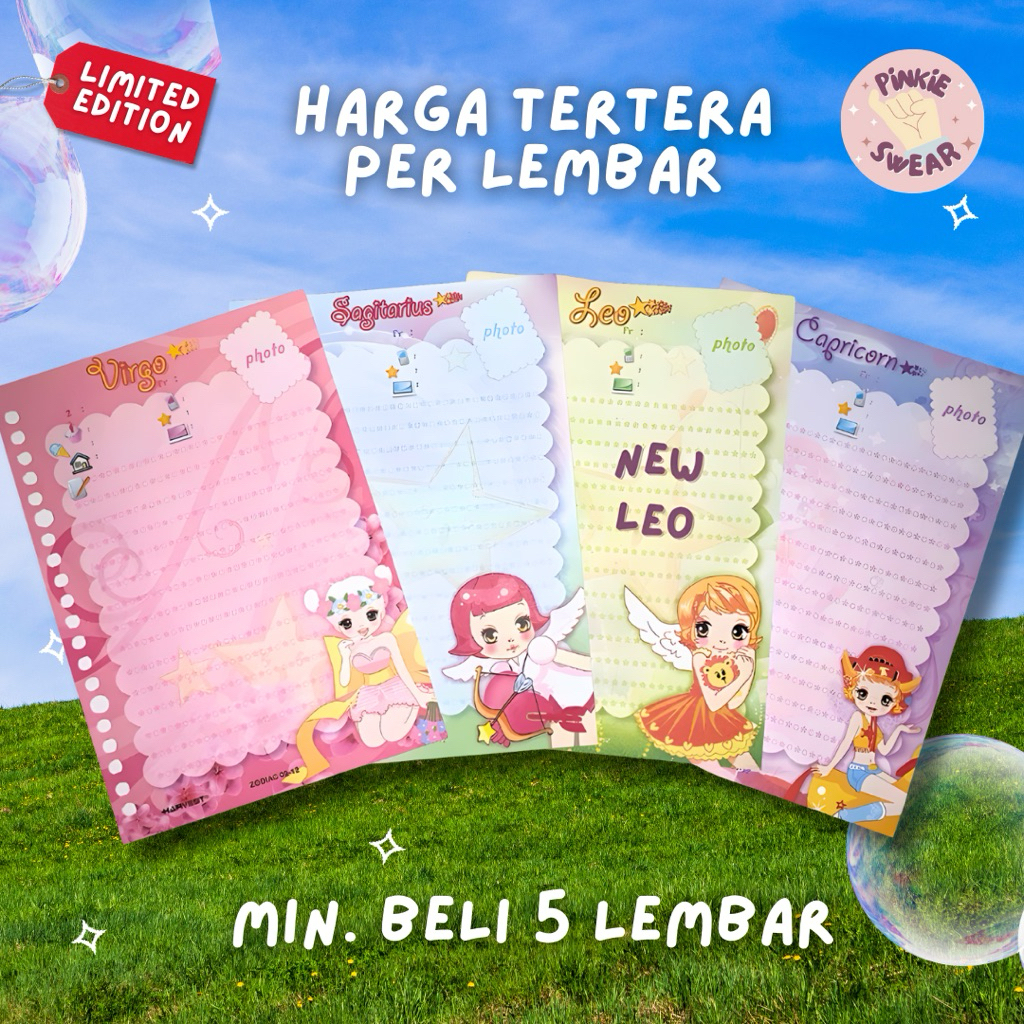Isi / Refill Binder Loose Leaf Harvest Langka [Seri Zodiak / Zodiac Series]