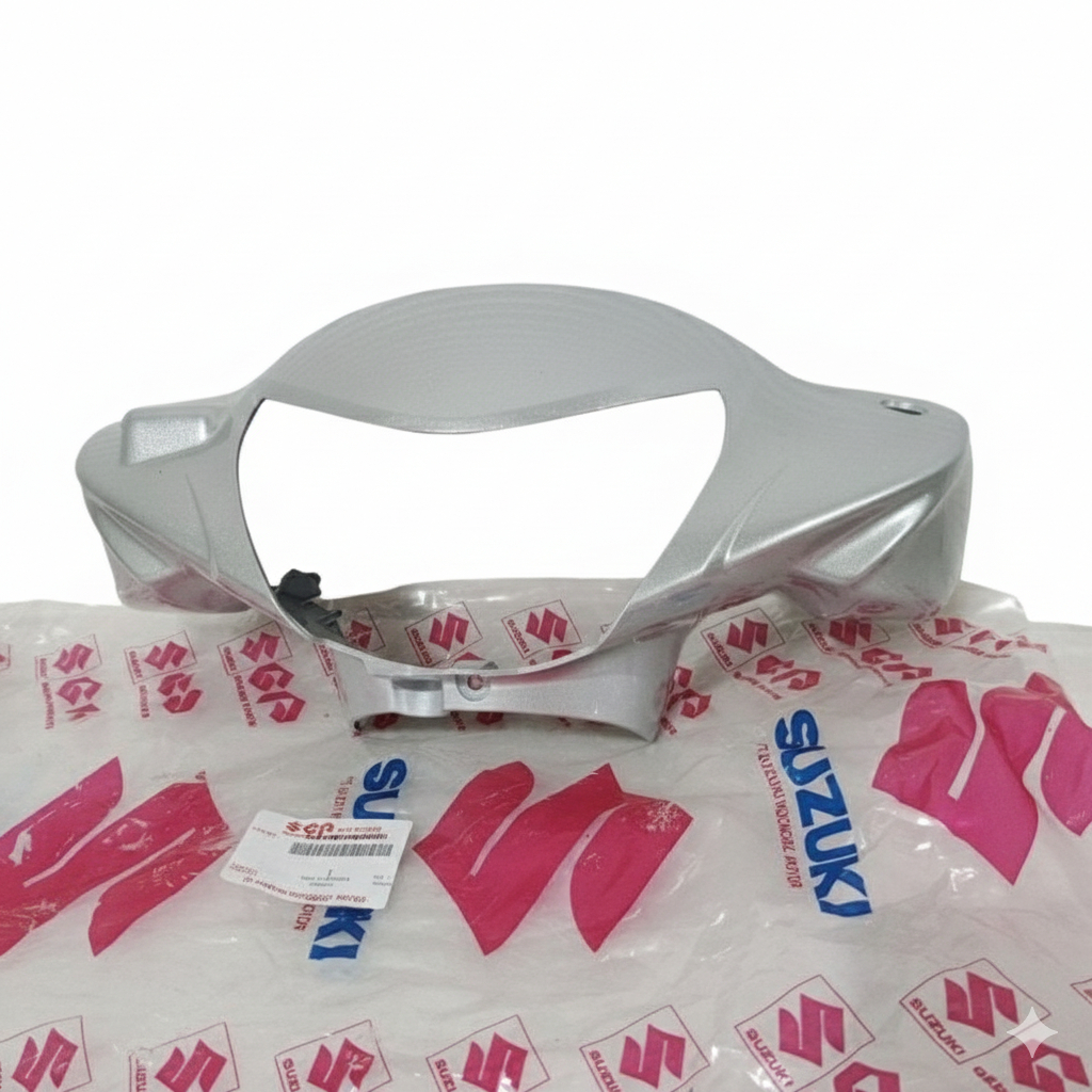 COD Cover Batok totok lampu depan Silver Suzuki New 110 Smash Disc Cakram Original 56311B07H00N735 A