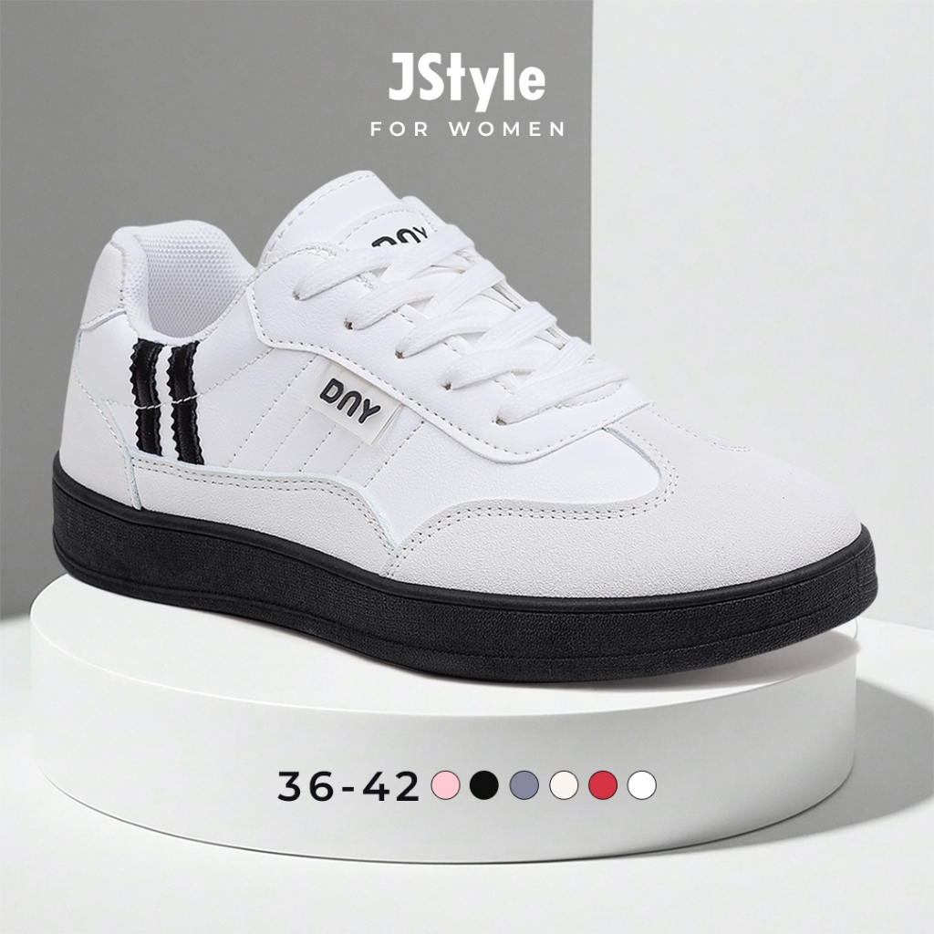 JS Sepatu Sport Shoes Sneakers Wanita Kekinian Sepatu Olahraga Ringan Sneaker Kuliah Perempuan SP-42